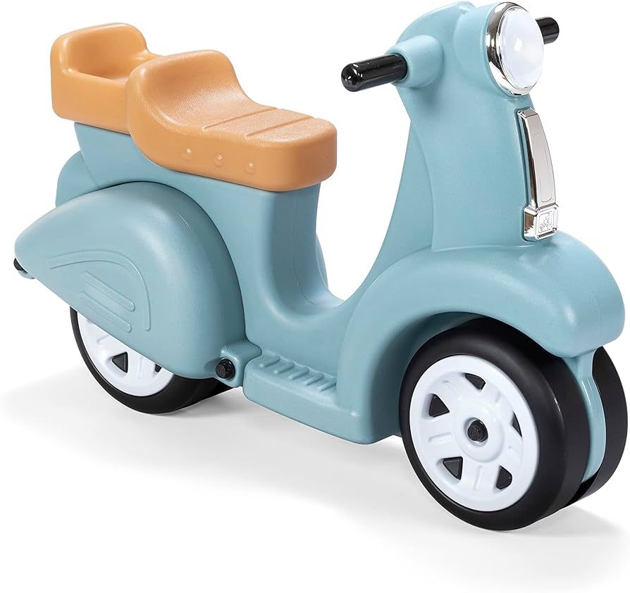 Step2 Ride Along Scooter – Aqua – Ride On Toy with Vintage-Style Design, Foot-to-Floor Toddle... | Amazon (US)