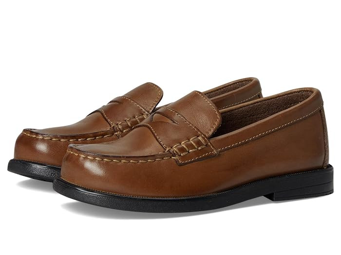 Florsheim Kids Croquet Penny Loafer Jr. (Toddler/Little Kid/Big Kid) Boys Shoes Black : 12.5 Little Kid M, Leather | Zappos.com