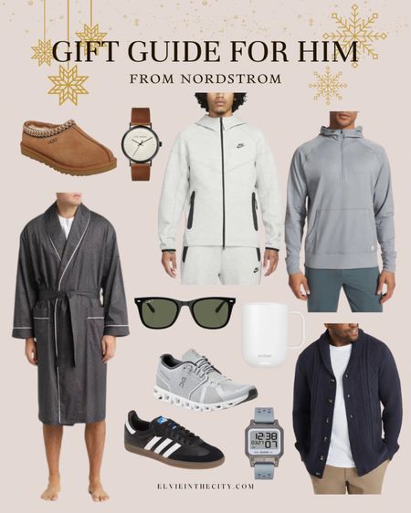 This gift guide for him from Nordstrom includes a robe, slippers, athletic shoes, watches, sunglasses, a sweater, zip up jacket, and quarter zip hoodie. All items arrive before Christmas!

Gifts for him, gifts for dad, gifts for husband, gifts under 100, gifts under 150

#LTKGiftGuide #LTKHoliday #LTKfindsunder100