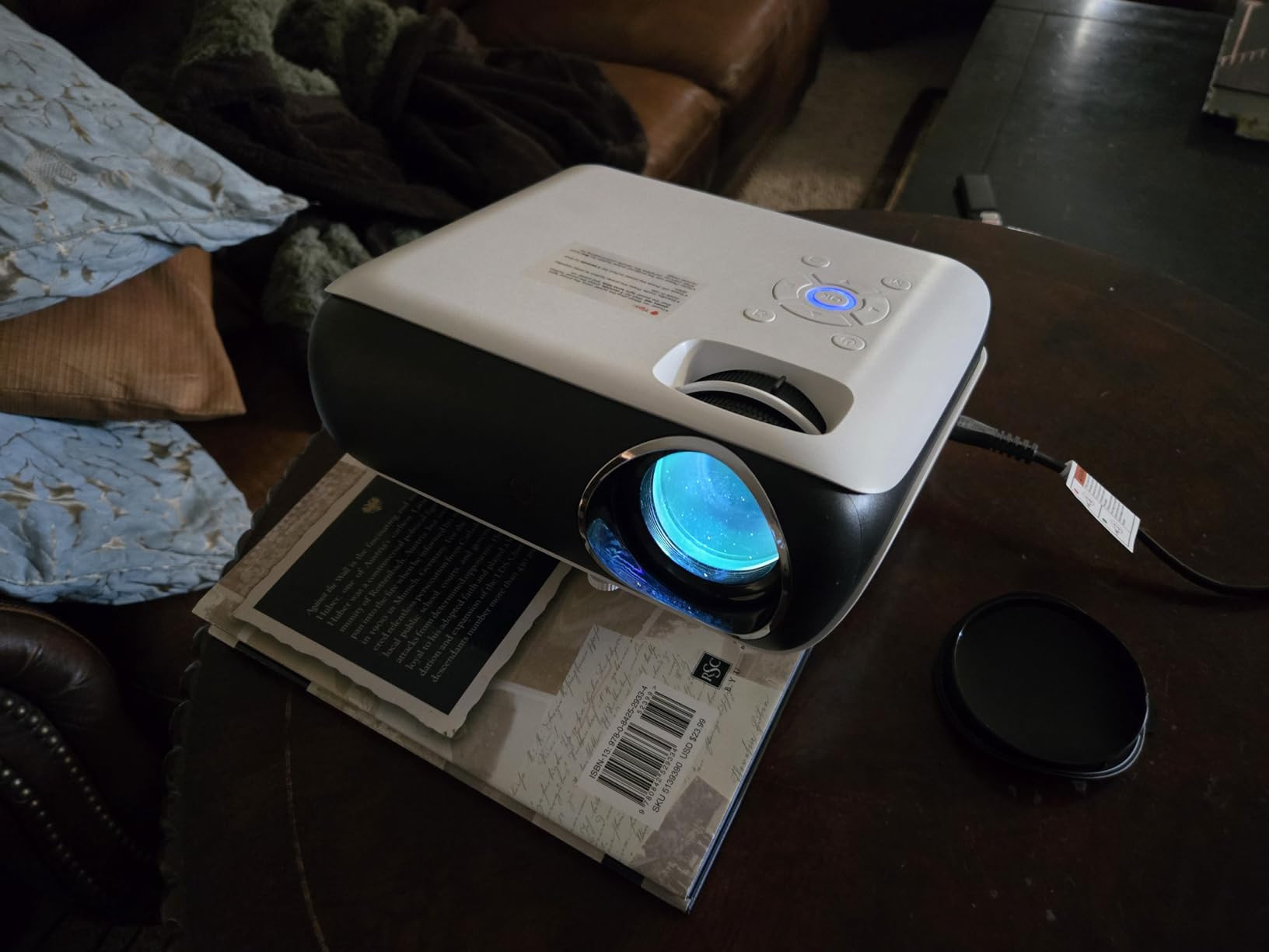 HAPPRUN Native 1080P Bluetooth Projector, Full HD Portable Outdoor Movie Projector with Built-in ... | Amazon (US)