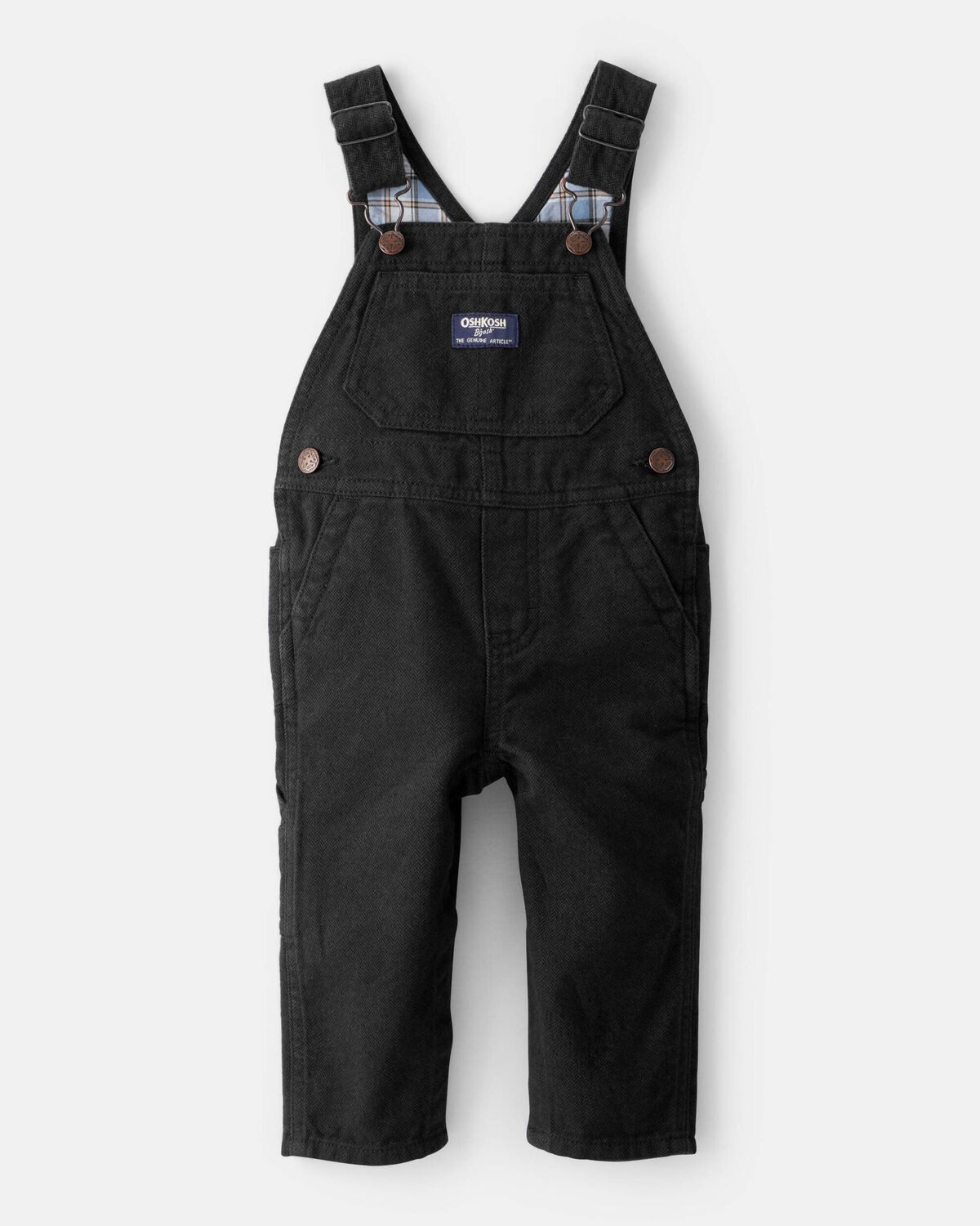 Baby Boy Herringbone Overalls - Black | Carter's Inc