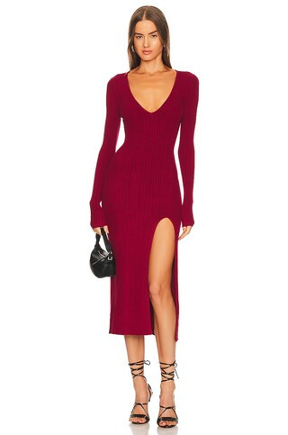 x REVOLVE Variegated Rib Long Sleeve Bodycon Dress
                    
                    Micha... | Revolve Clothing (Global)