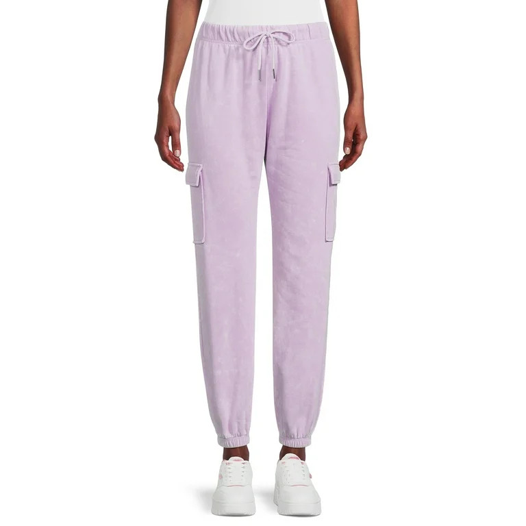 No Boundaries Juniors Mineral Wash Cargo Jogger Pants, 28.5" Inseam, Sizes XS-3XL | Walmart (US)