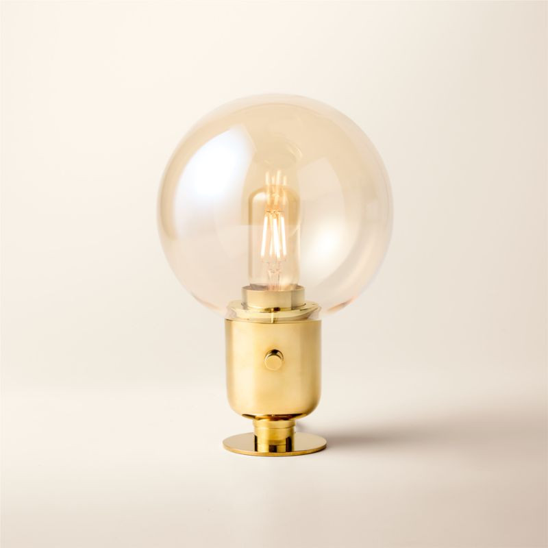 Lucienne Amber Glass Table Lamp by goop + Reviews | CB2 | CB2