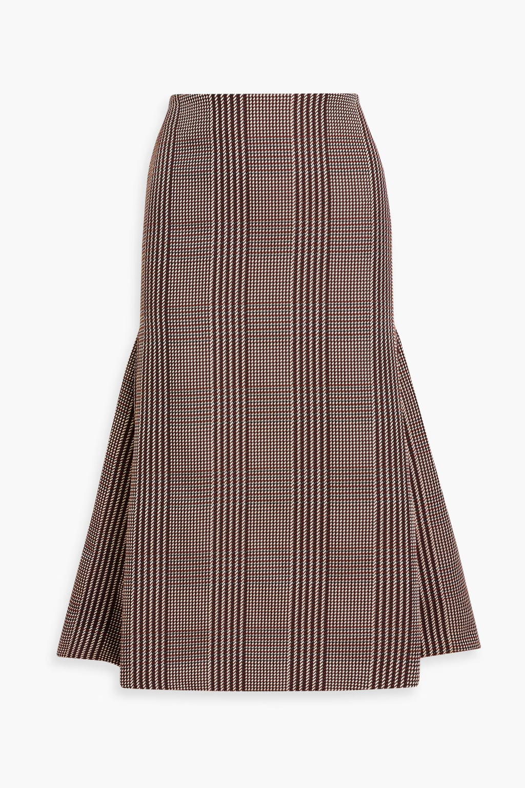 Queenie Prince of Wales checked tweed midi skirt | The Outnet (US and CA)