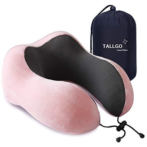 Travel Pillow, Best Memory Foam Neck Pillow Head Support Soft Pillow for Sleeping Rest, Airplane Car | Amazon (US)