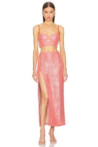Michael Costello x REVOLVE Catiana Top in Coral from Revolve.com | Revolve Clothing (Global)