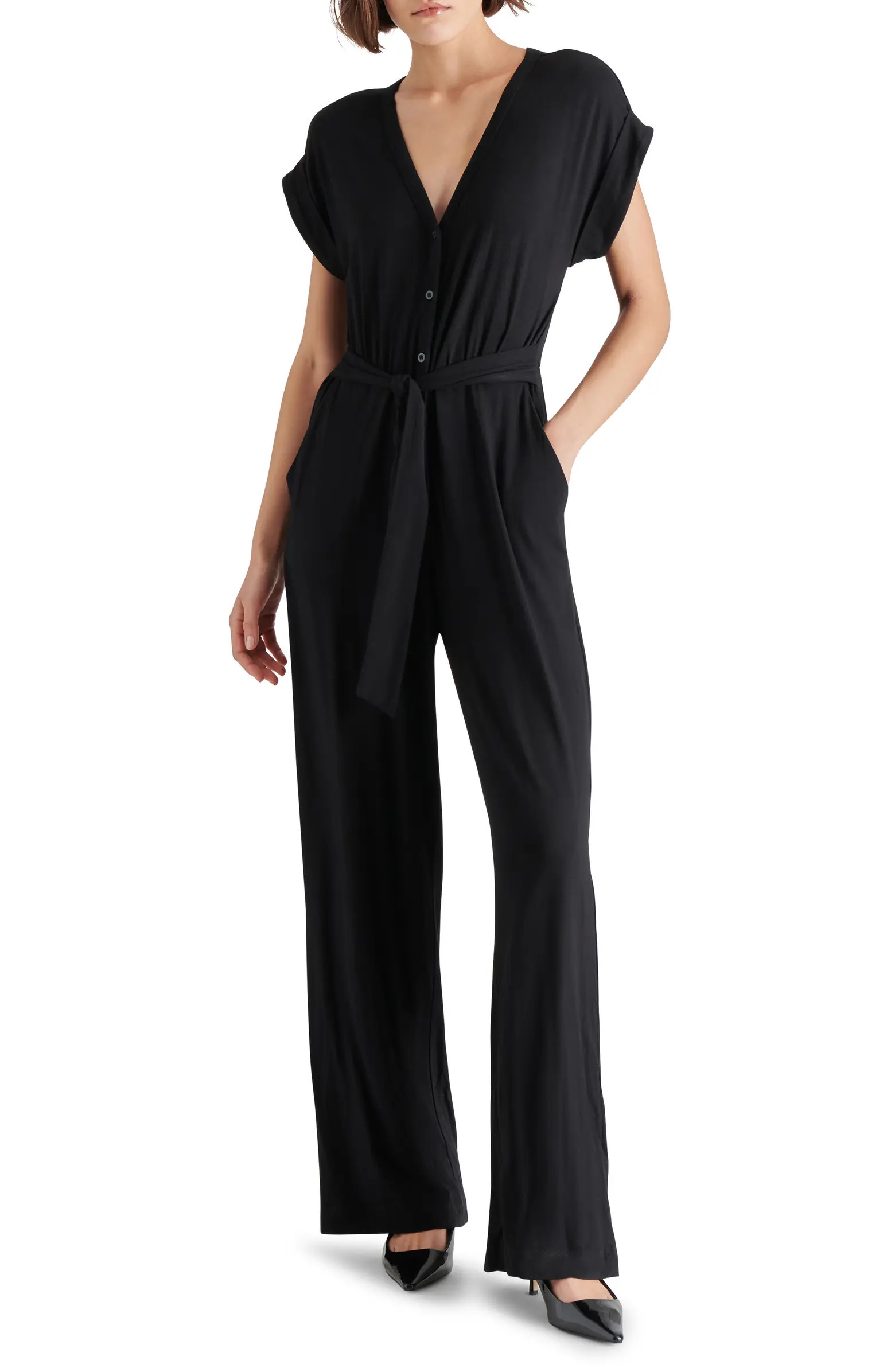 Steve Madden Romina Belted Wide Leg Jumpsuit | Nordstrom | Nordstrom