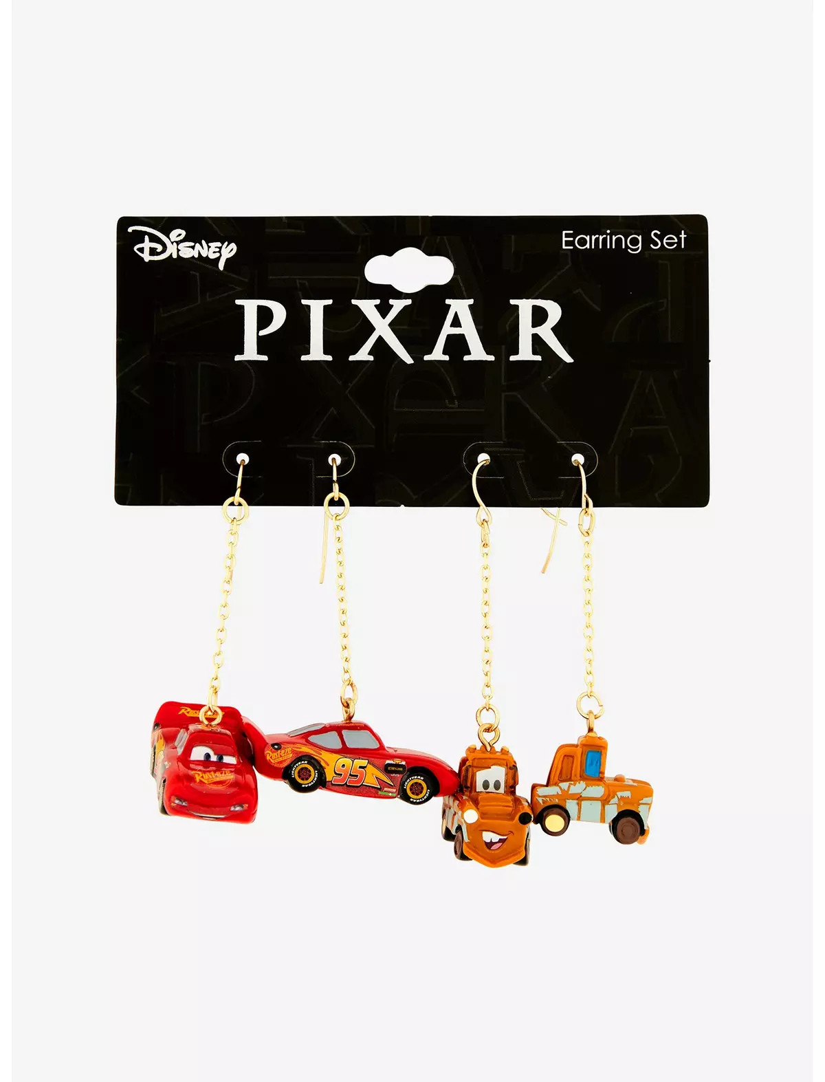 Disney Pixar Cars Lightning McQueen and Tow Mater Bestie Earrings Set — BoxLunch Exclusive | BoxLunch