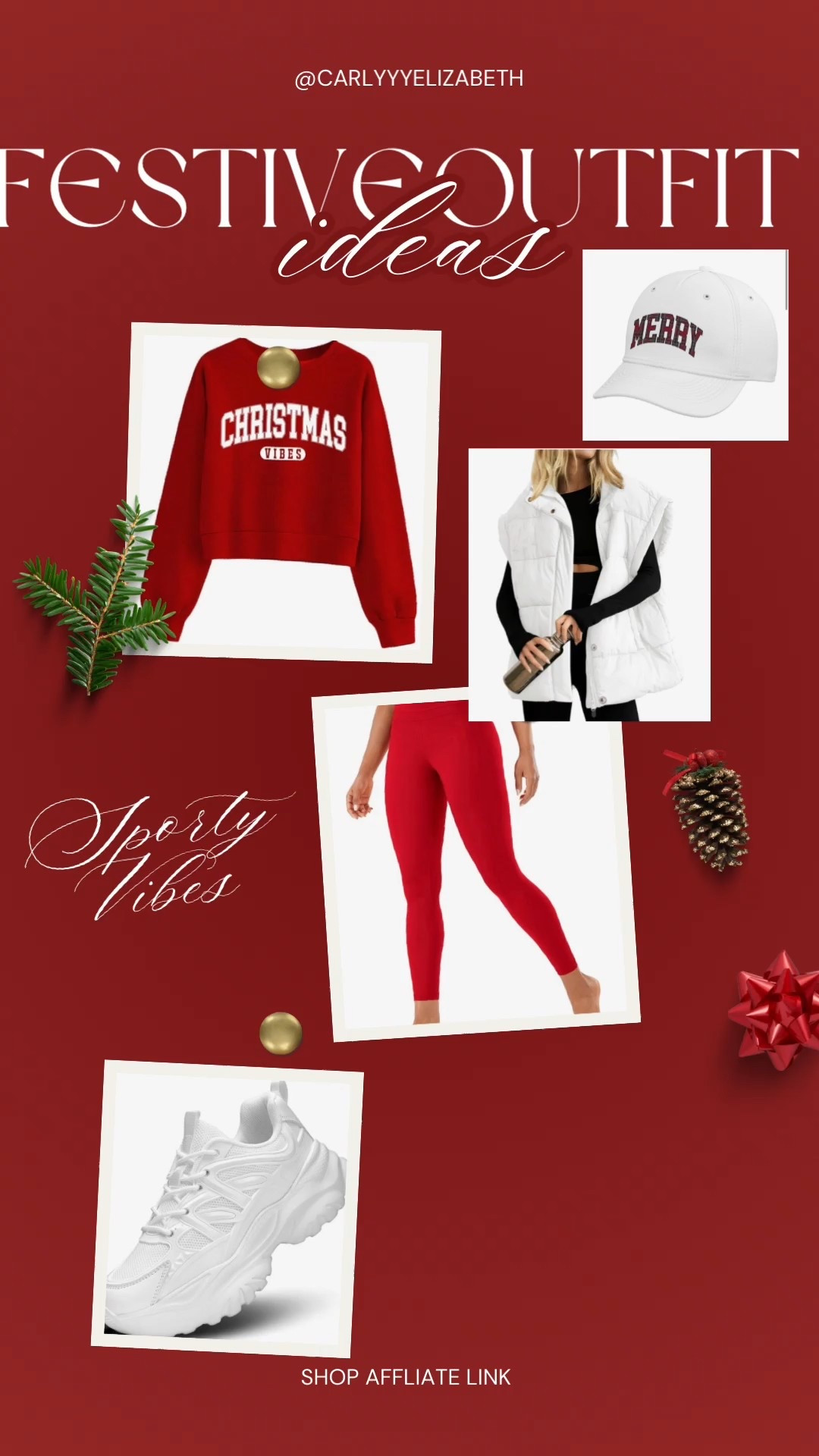 Sporty festive outfit idea 

#LTKootd #LTKHoliday #LTKFindsUnder50