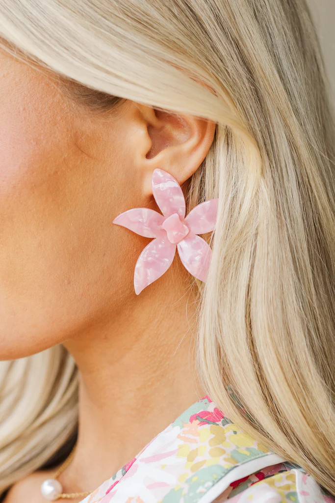 The Challenge Pink Earrings | The Mint Julep Boutique