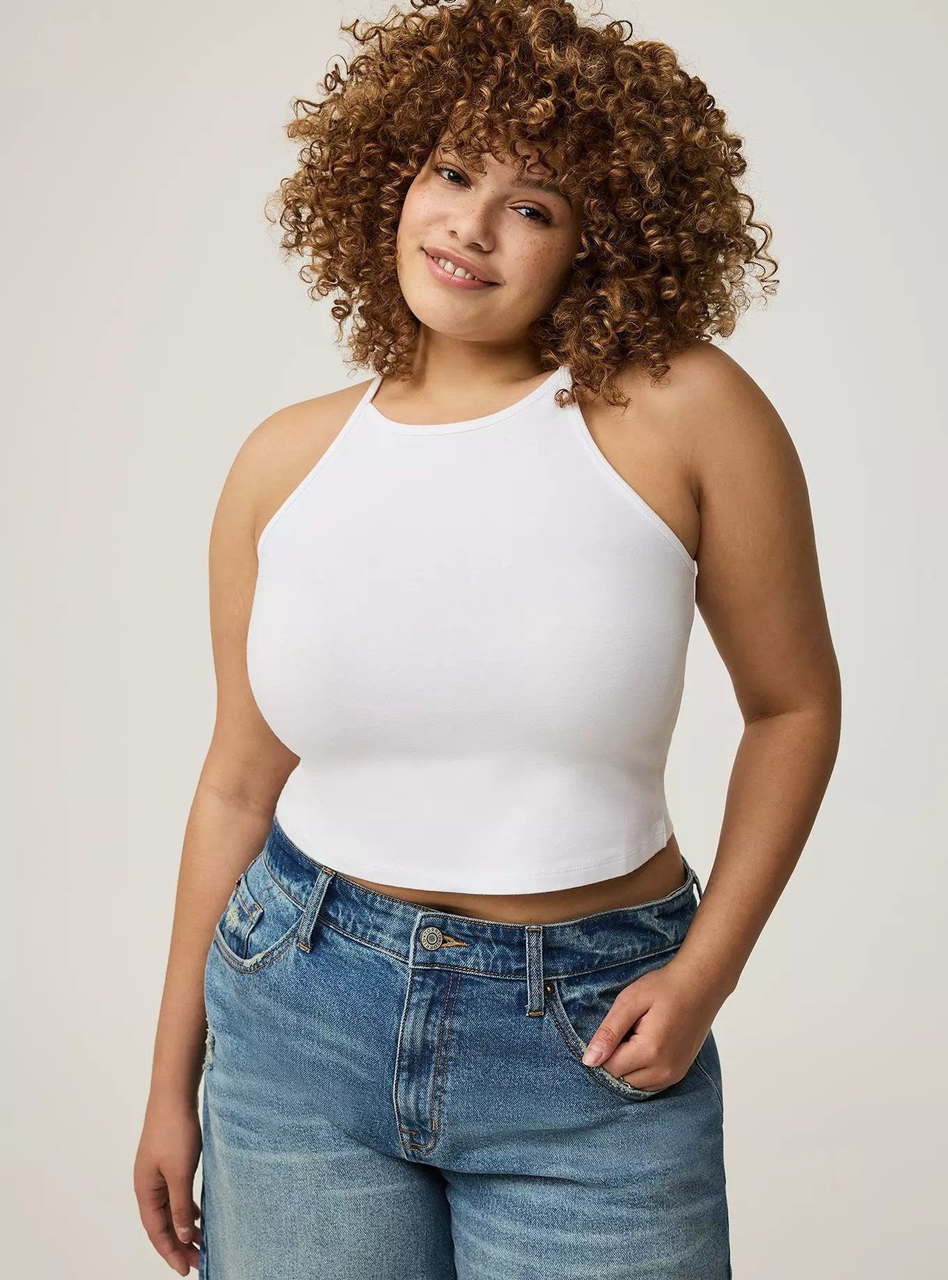 Foxy High Neck Crop Top | Torrid (US & Canada)