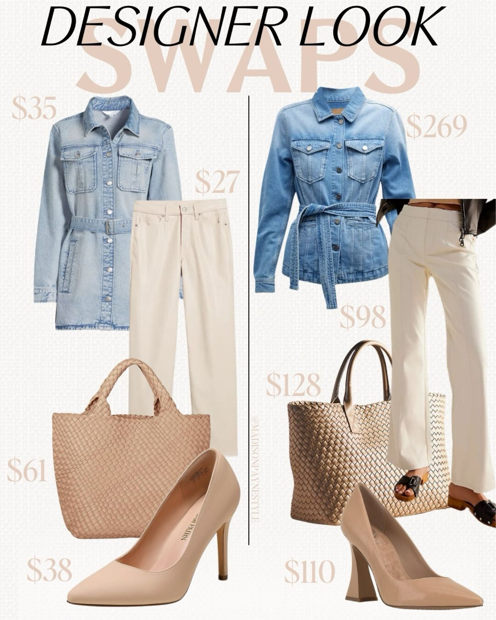 DESIGNER LOOK FOR LESS ✨ get the designer look from Amazon and this $35 Walmart denim shacket

Look For Less, Designer Inspired, Amazon Outfits, Walmart Outfits, Fall Outfits, LTKCon, Madison Payne

#LTKSeasonal #LTKstyletip #LTKfindsunder100