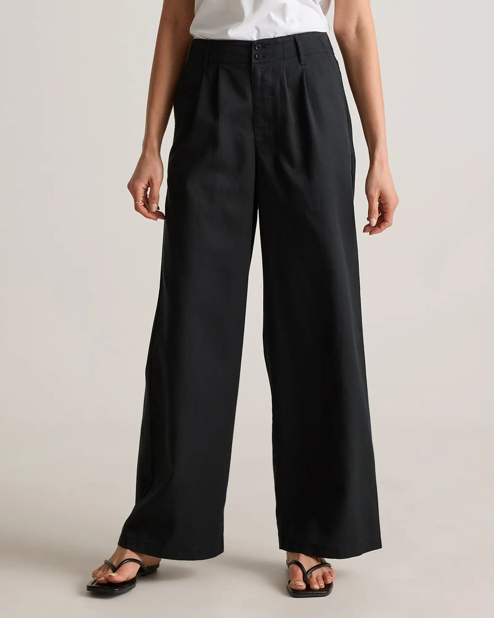 Drapey Twill Pleated Trouser | Quince