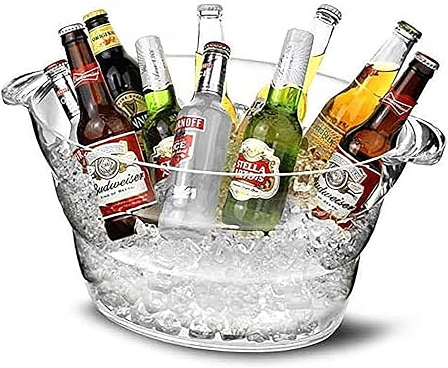 Ice Bucket for Cocktail Bar, Champagne Bucket, 12 Liter Ice Bucket for Parties, Ice Wine, Large B... | Amazon (US)