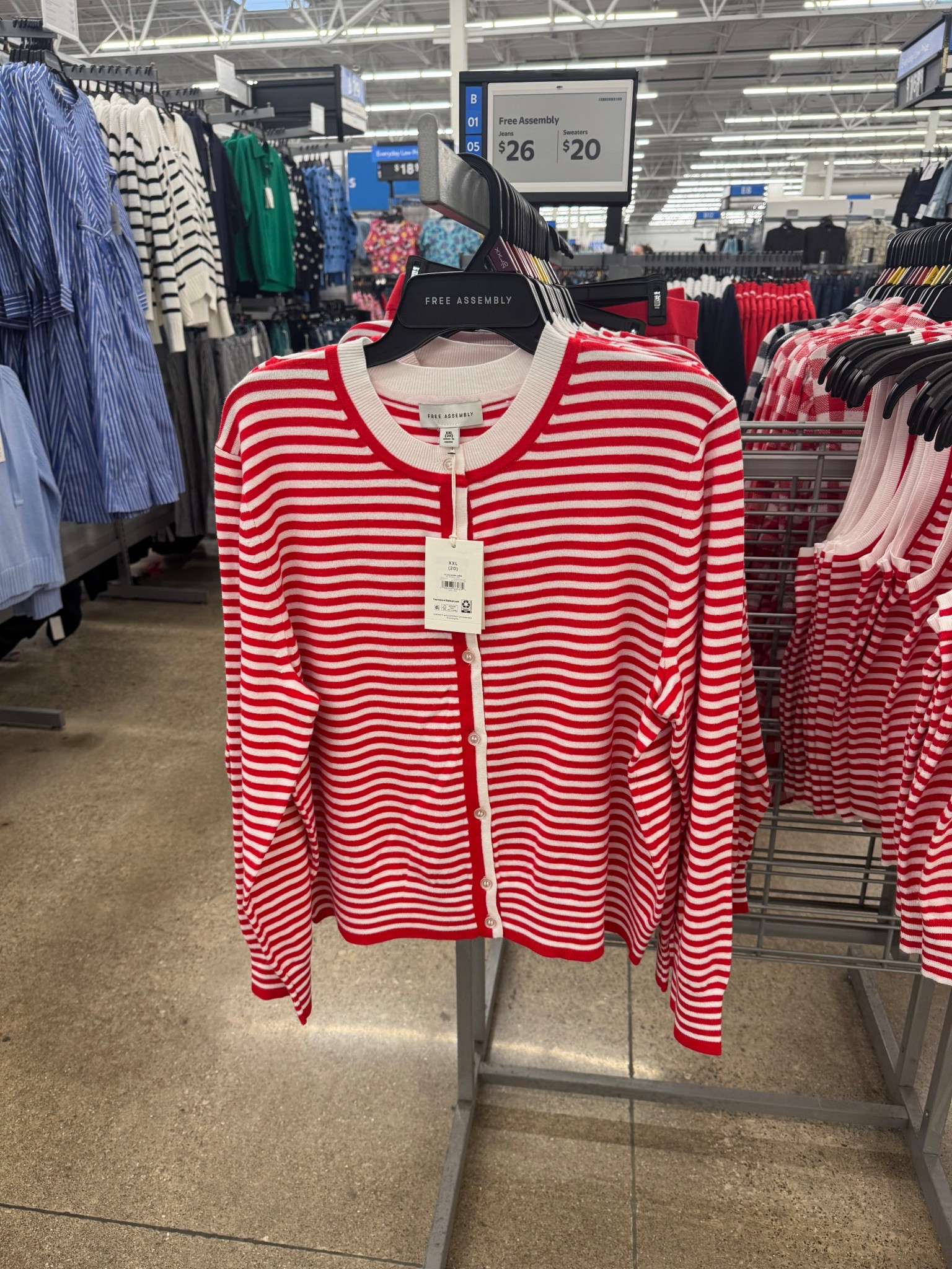 Walmart Free Assembly Women's and Women's Plus Solid, Stripe, & Print Classic Cozy Yarn Cardigan Sweater, Lightweight, Sizes XS-4X

#LTKootd #LTKWorkwear #LTKFindsUnder50