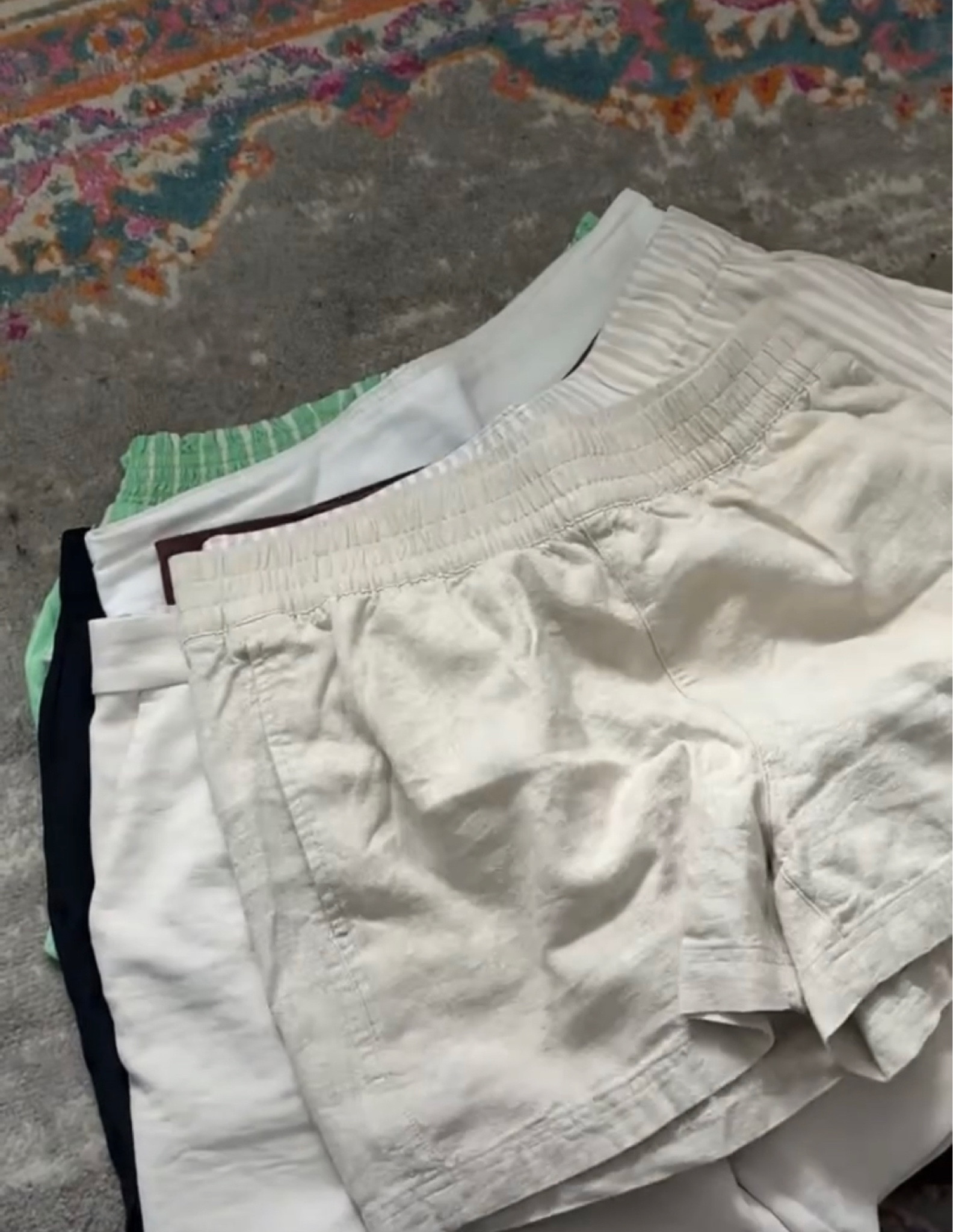 These are all the shorts I’ll be bringing on our trip to Singapore 