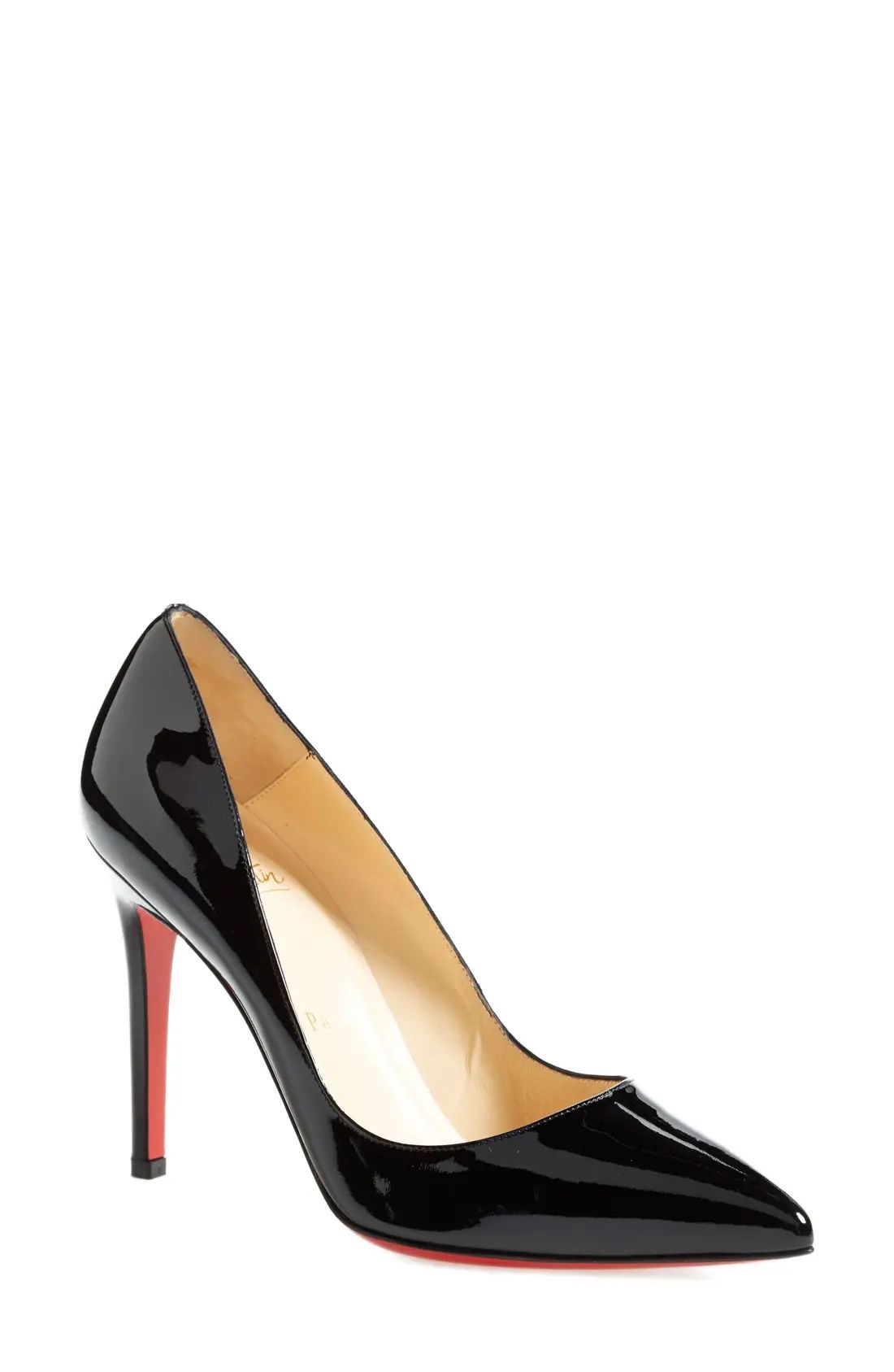 Women's Christian Louboutin 'Pigalle' Pointy Toe Pump, Size 5US / 35EU - Black | Nordstrom