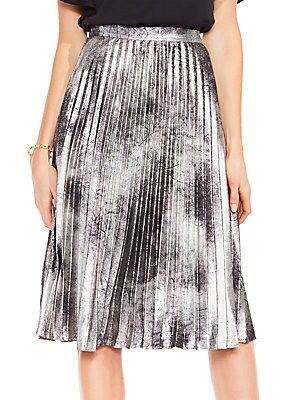 Metallic Suede Skirt | Saks Fifth Avenue OFF 5TH (Pmt risk)