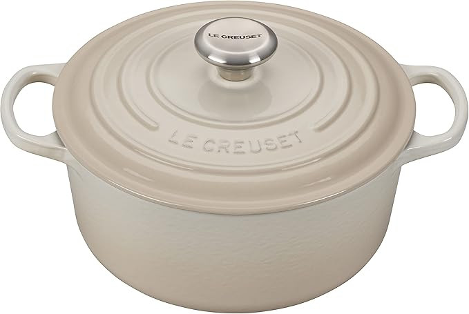 Le Creuset Enameled Cast Iron Signature Round Dutch Oven, 4.5 qt., Meringue | Amazon (US)