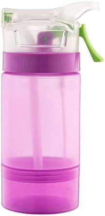 O2COOL Mist 'N Sip with Snack Cup - Mister Spray Bottle and Sip Cup with Drinking Straw | Amazon (US)