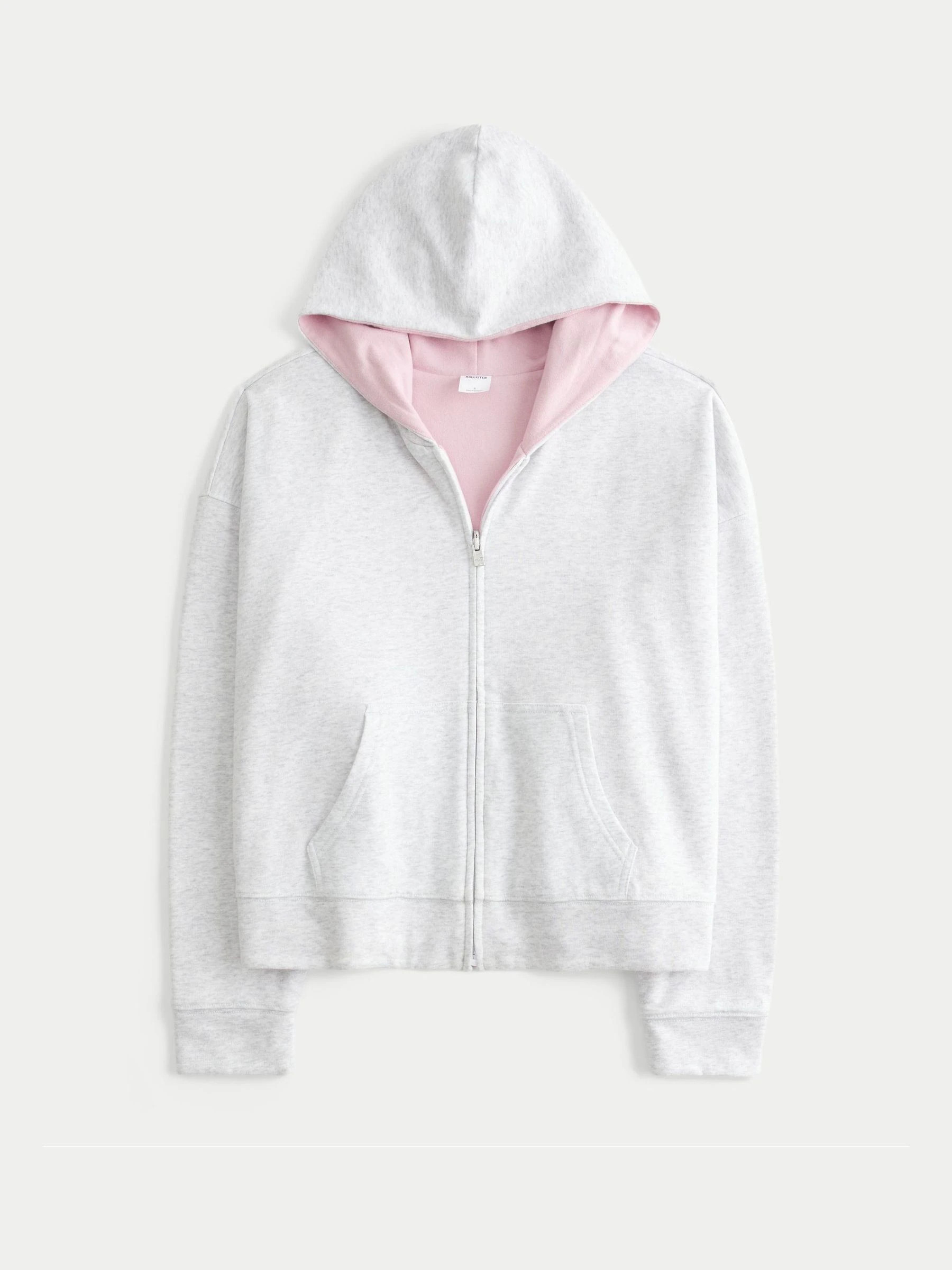 Hollister Hollister Grey Reversible Zip Up Hoodie | Next US