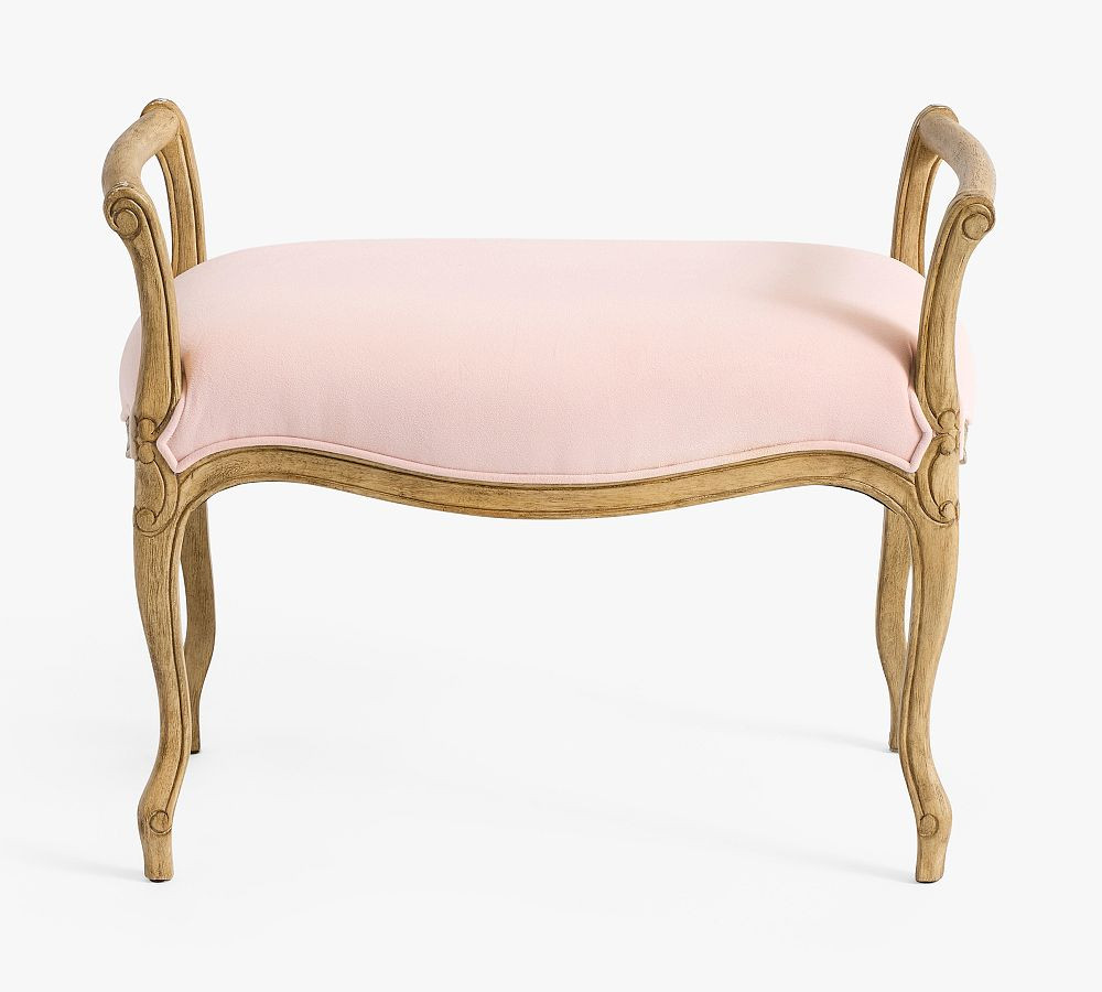 LoveShackFancy Upholstered Vanity Stool | Pottery Barn (US)