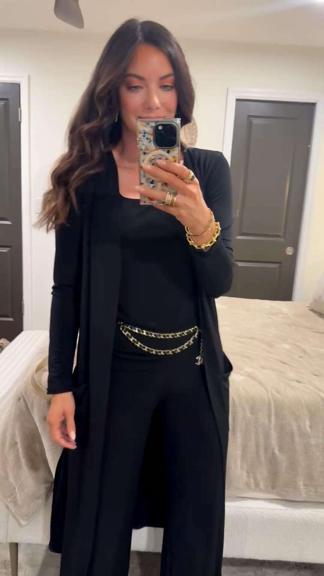 The perfect 3 piece travel set 🖤#travelfit #fashioninspo #grwm 