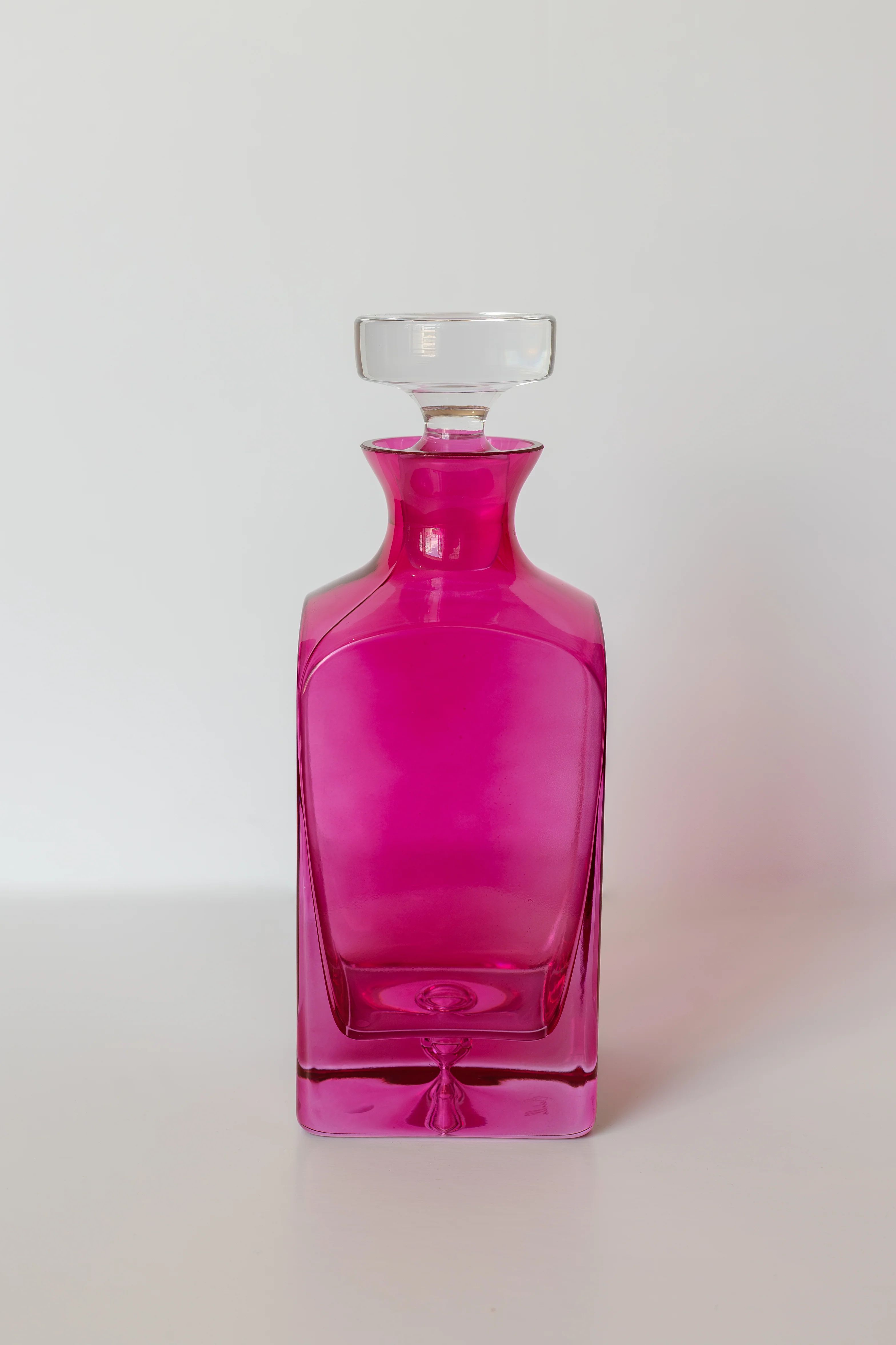 Estelle Colored Decanter- Heritage {Fuchsia} | Estelle Colored Glass