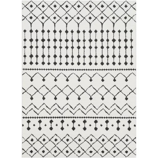 Rhodes Geometric Black/Charcoal Area Rug | Wayfair North America