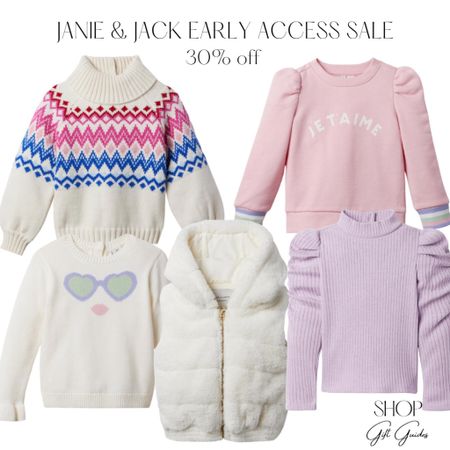 Janie & Jack early access sale, 30% off your purchase!

So many cute sweaters, for winter on major sale for girls!

#LTKCyberweek #LTKkids #LTKGiftGuide