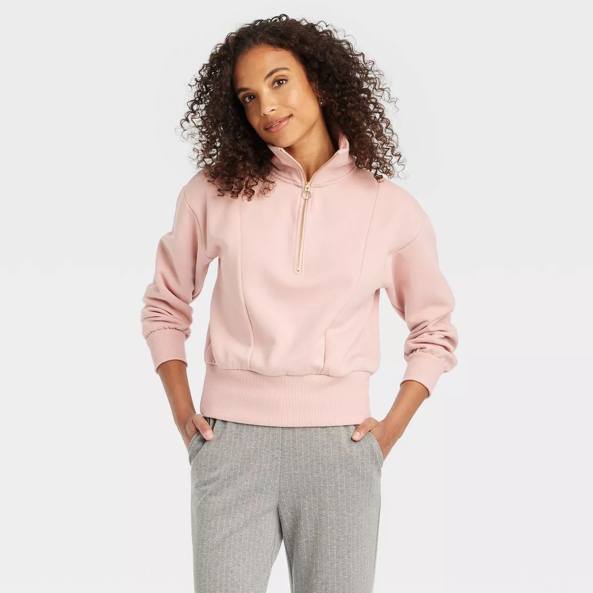 Women's Quarter Zip Sweatshirt - A New Day™ | Target