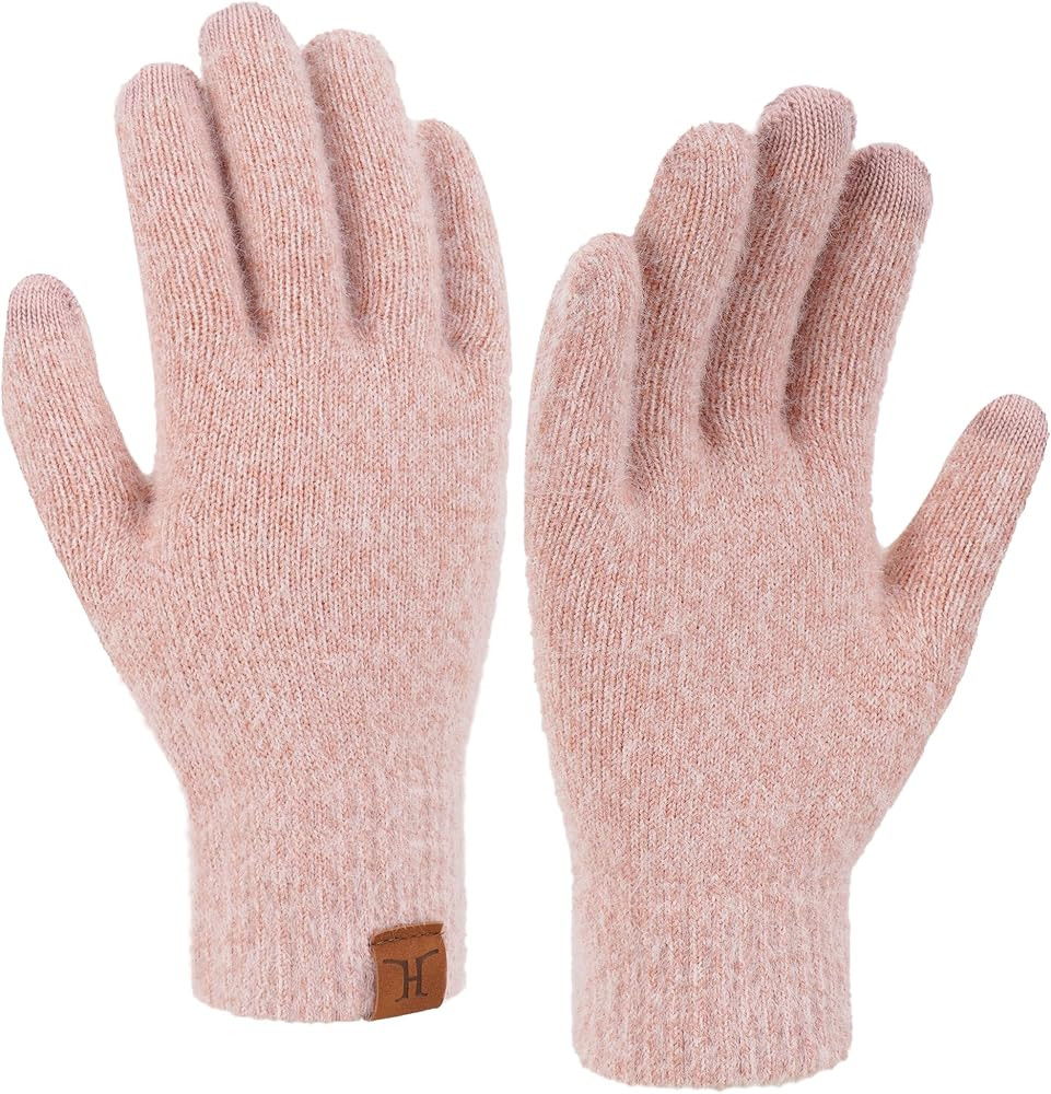 FZ FANTASTIC ZONE Winter Warm Knit Touchscreen Gloves for Women Cold Weather Thermal Working Text... | Amazon (US)