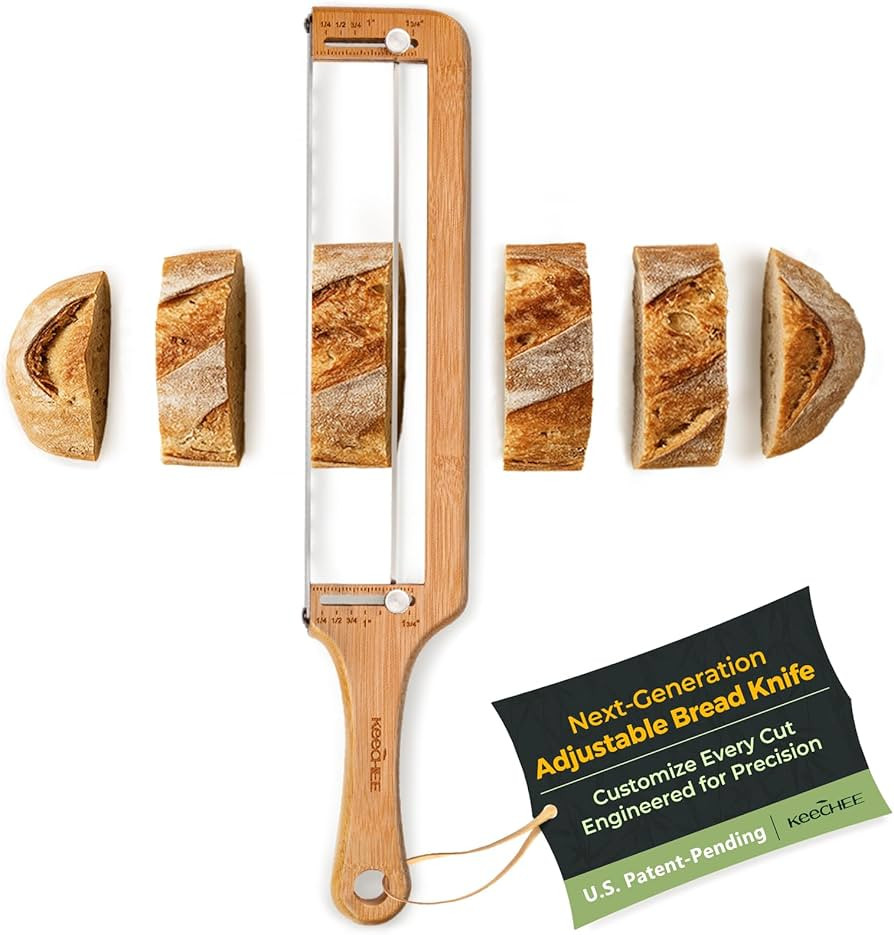 Bread Pilot Adjustable Bread Knife – Upgraded Bread Slicer for Homemade & Sourdough Loaves, Ser... | Amazon (US)