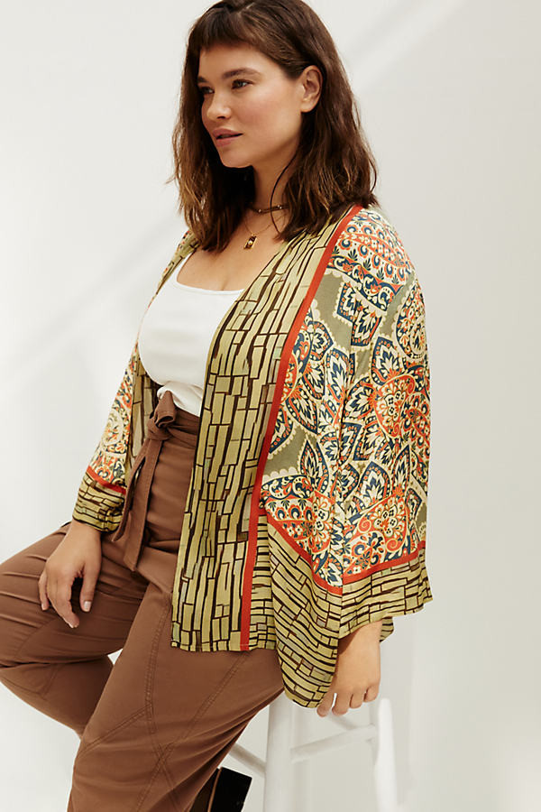 Sienna Plus Kimono Jacket By Bl-nk in Assorted Size 2 X | Anthropologie (US)