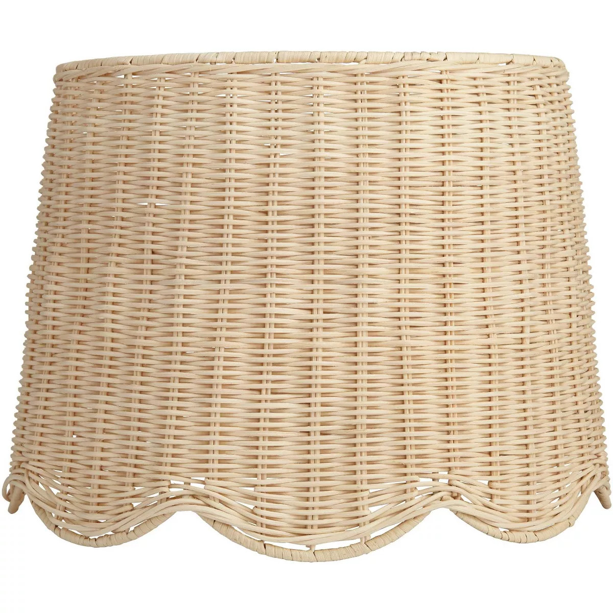 Springcrest Unbleached Rattan Drum Lamp Shade 13x15.5x11.75 (Spider) | Target