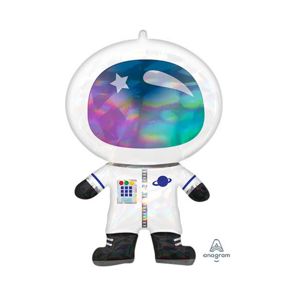 Iridescent Holographic Astronaut Balloon | Ellie and Piper