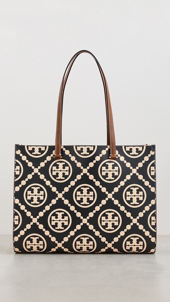 T Monogram Contrast Embossed Tote | Shopbop