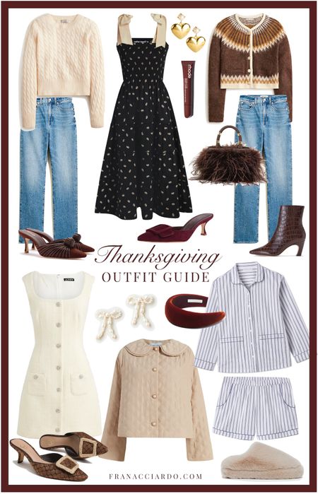 Tons of last minute thanksgiving outfit ideas on the blog today! Visit franacciardo.com for more links and pretty pieces for thanksgiving and the upcoming holidays 

#LTKHoliday #LTKfindsunder100 #LTKSeasonal