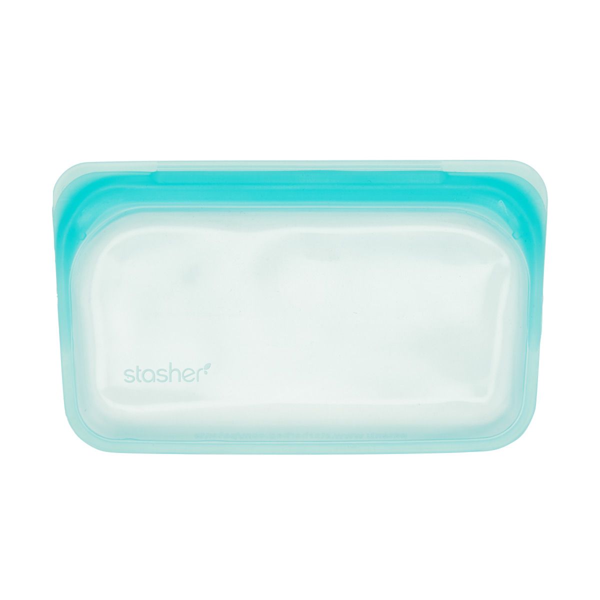 stasher Silicone Reusable Snack Bag Aqua | The Container Store