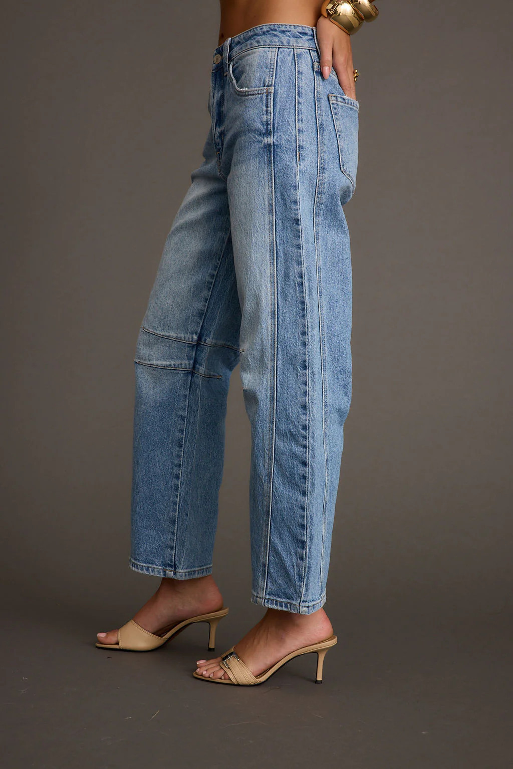 Women's Muse Barrel Denim Jeans | 12th Tribe | 12th Tribe