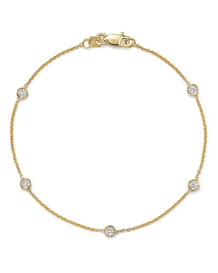 Diamond Station Bracelet in 14K Yellow Gold, .25 ct. t.w.  - 100% Exclusive | Bloomingdale's (US)
