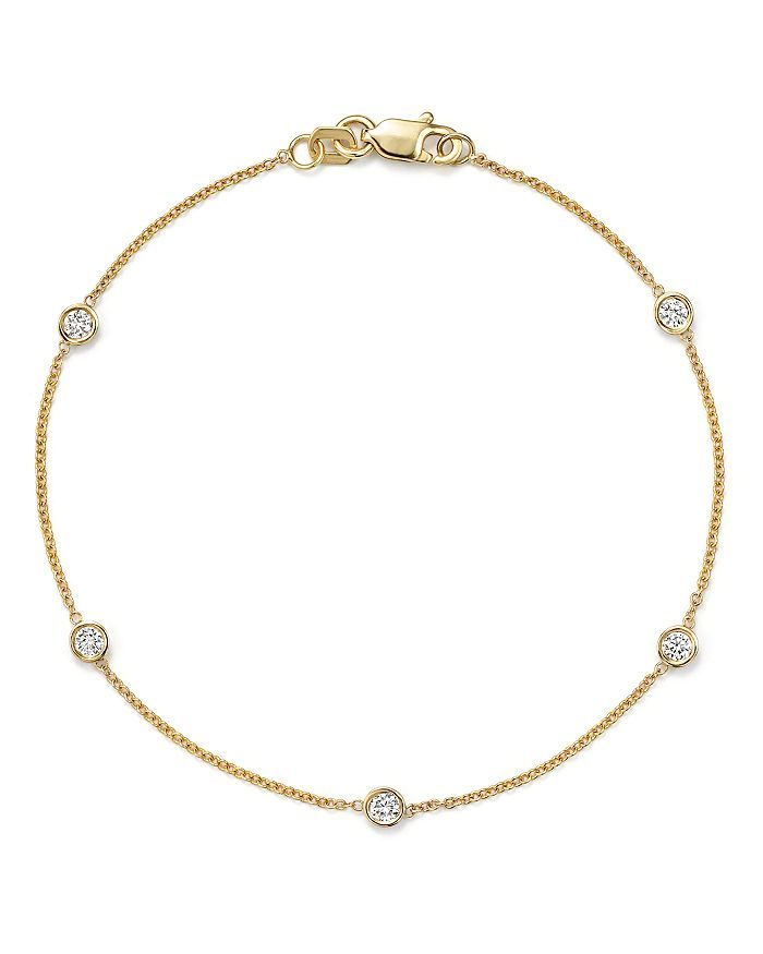 Diamond Station Bracelet in 14K Yellow Gold, .25 ct. t.w.  - 100% Exclusive | Bloomingdale's (US)