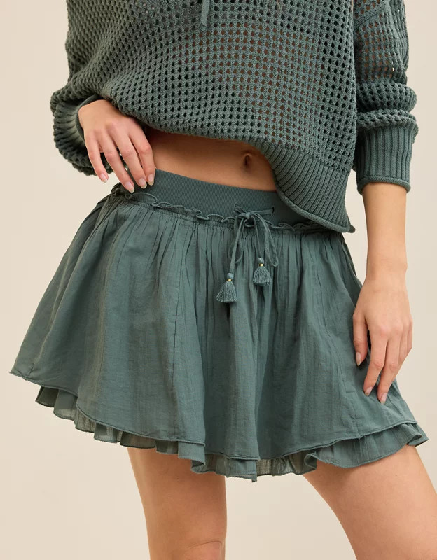 Aerie Gauze Mini Skirt | Aerie