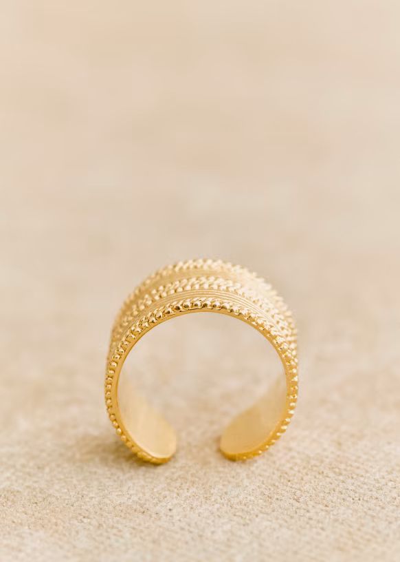 Meika Ring - Gold - 3 micron Gold-plated metal - Sézane | Sezane Paris