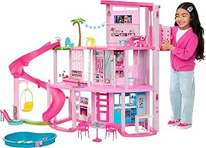 Barbie Dreamhouse 2023, Pool Party Doll House with 75+ Pieces and 3-Story Slide, Barbie House Pla... | Amazon (US)