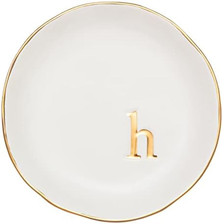 COLLECTIVE HOME - Ceramic Jewelry Tray, Decorative Trinket Dish for Rings Earrings Necklaces Brac... | Amazon (US)