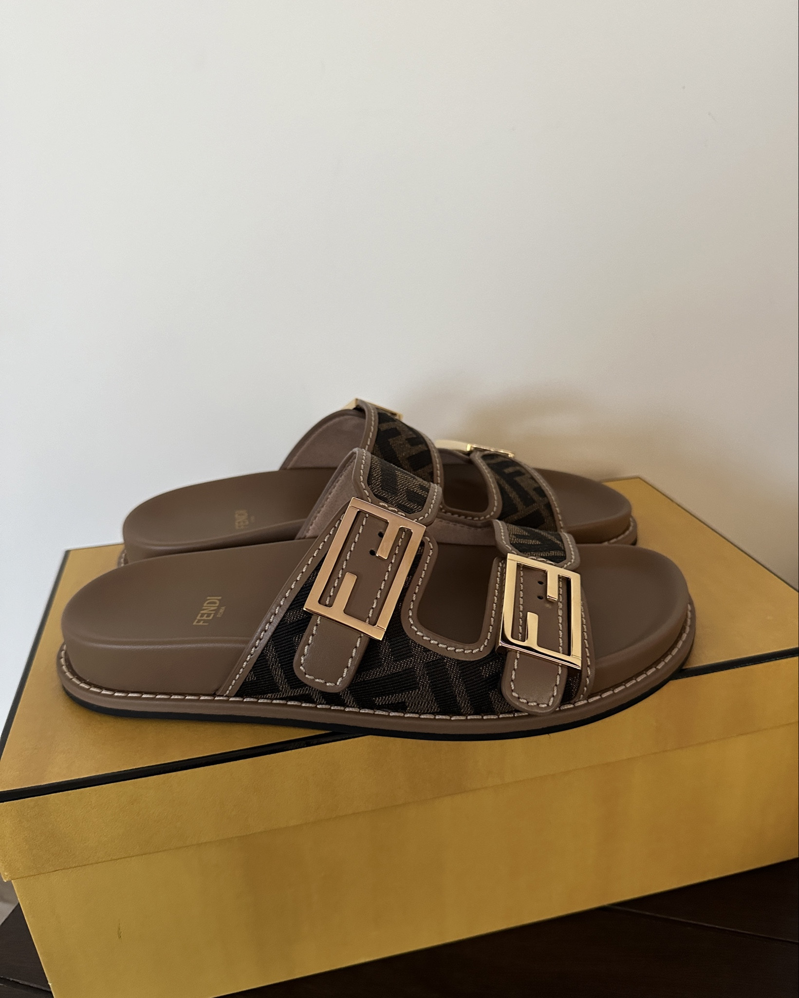 From me to me🥹🤎 saw these in Saks and just had to get! I have a few trips planned next year and I’m going to make so much use out of them🥳🫶🏼

I’m a 7.5 and got an 8 (doesn’t come in half sizes but the 8 is perfect on me) 