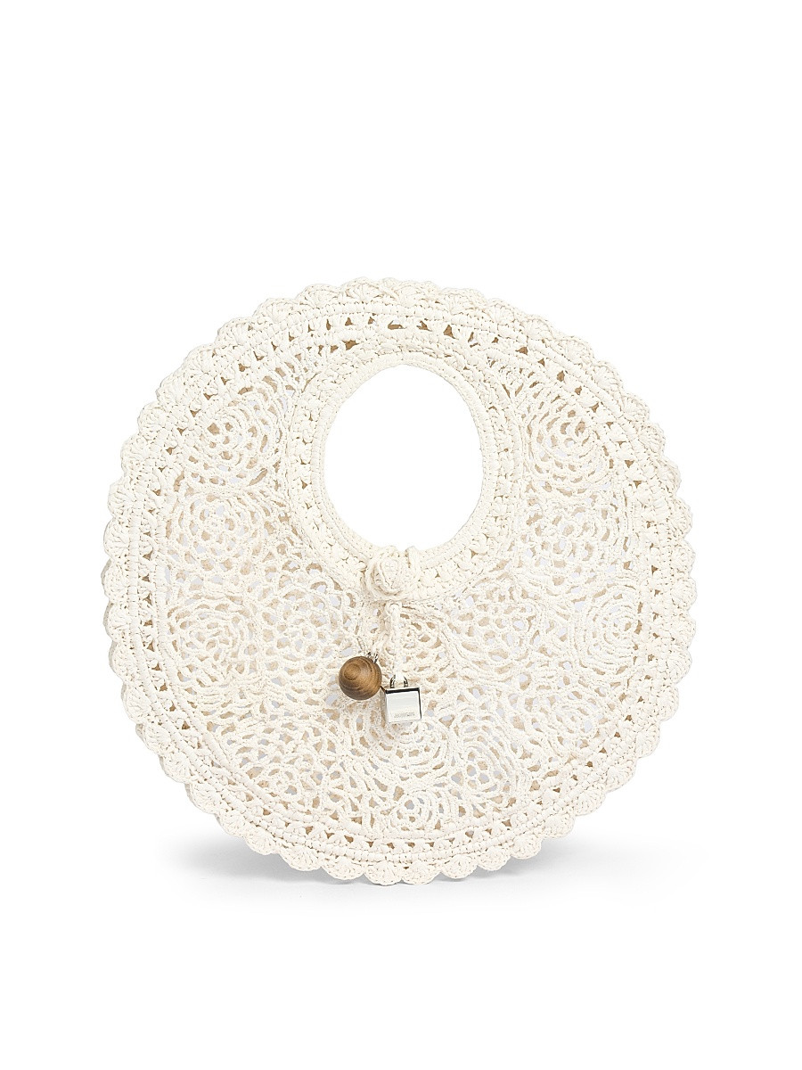 Women's Le Petit Raffia & Leather Bag - White | Saks Fifth Avenue