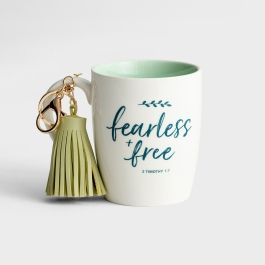 Fearless & Free - Mug with Tassel Keychain | DaySpring